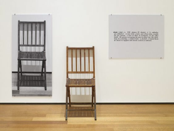 Una i tres cadires - Joseph Kosuth