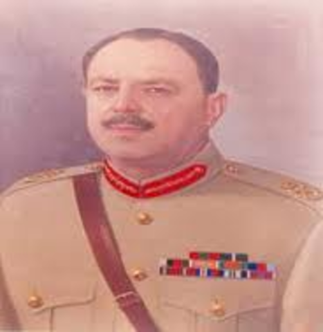 Martial law declared and General Ayyub Khan takes over