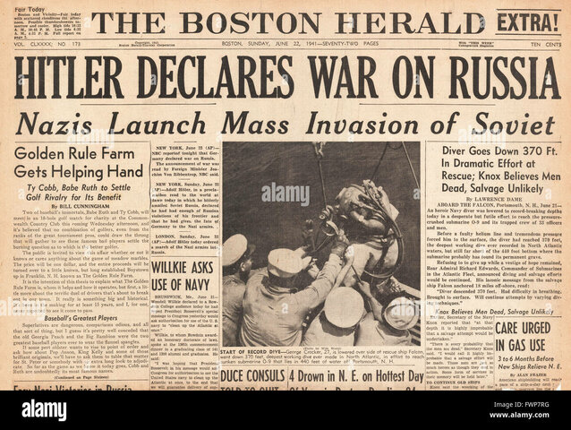 Germany invaded the Soviet Union