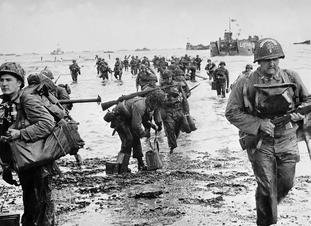 American and Allied troops land in Normandy