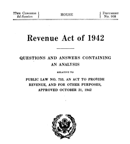 The 1942 Revenue Act