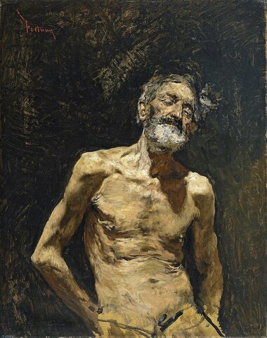 Viejo desnudo al sol-Mariano Fortuny y Marsal