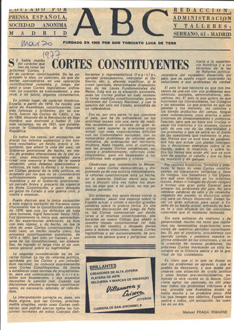 Convocatoria de elecciones a Cortes Constituyentes