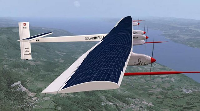Solar flight around the world