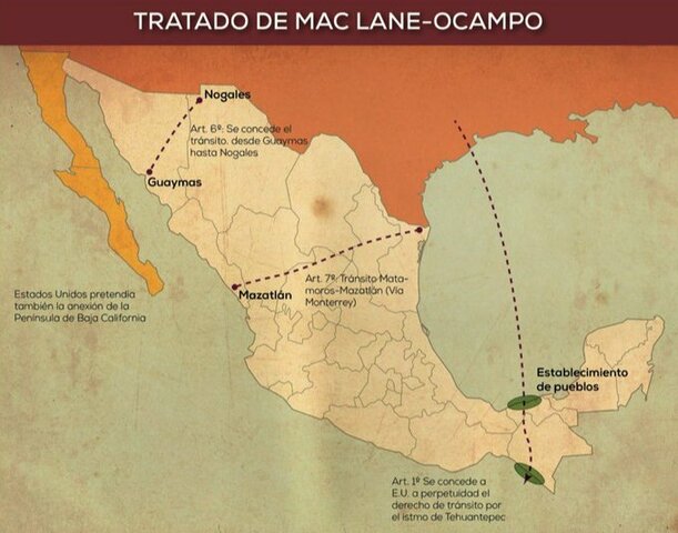 Se firman los tratados McLane-Ocampo y Mont-Almonte