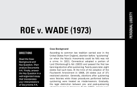 Roe V. Wade