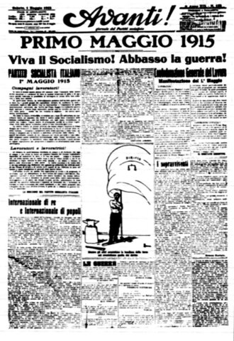 Mussolini begins work as editor for the Socialist Party newspaper Avanti