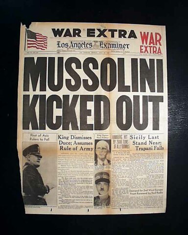 Mussolini kicked out of socialist party for pro-nationalistic sentiments