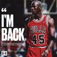 MJ comes back to the NBA