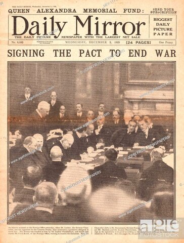 Locarno Treaty Signed