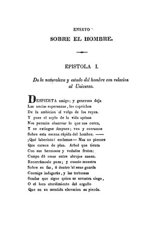 Alexander Pope, Ensayo sobre el hombre