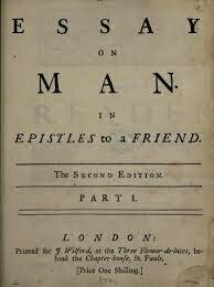 ALEXANDER POPE Y "ENSAYO SOBRE EL HOMBRE"
