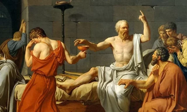 (obra neoclásica) La muerte de socrates