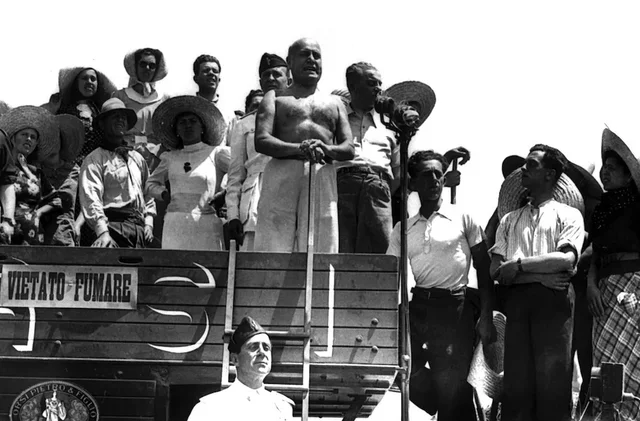 Mussolini brought down by coup during WWII.