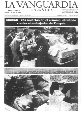 Un comando armenio da muerte a la esposa y al cuñado del embajador turco en Madrid