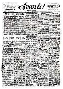 Mussolini begins work as editor for the Socialist Party newspaper Avanti