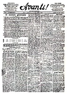 Mussolini begins work as editor for Avanti!