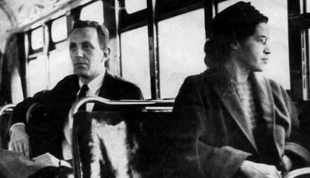 Rosa Parks refuses her seat