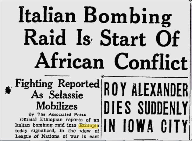 Abyssinian Crisis