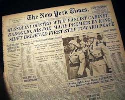 Mussolini brought down by coup during WW II