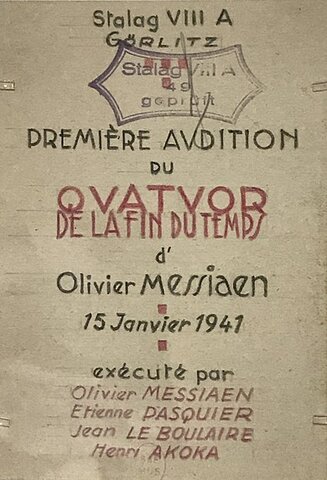 Olivier Messiaen's Quatuor pour le fine du temps