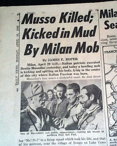 Mussolini Killed
