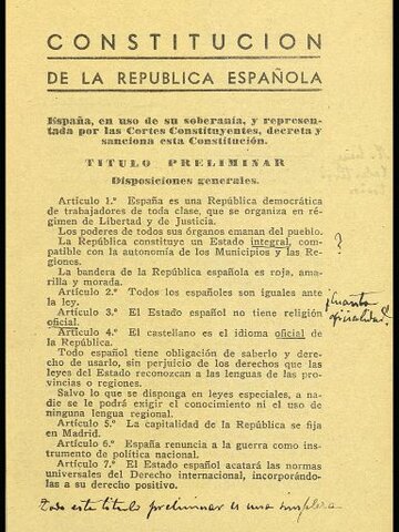 Aprovació de la Constitució de 1931