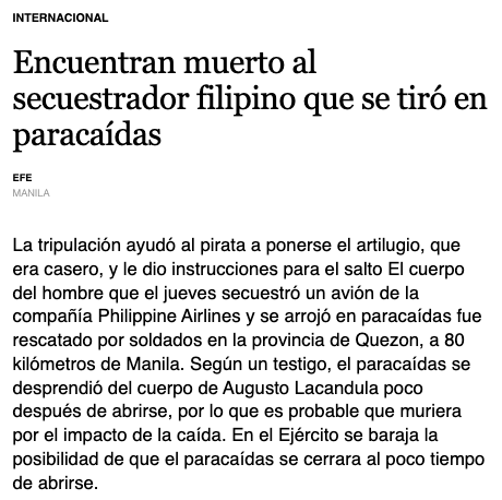 Vuelo 812 de Philippine Airlines-Airbus A330