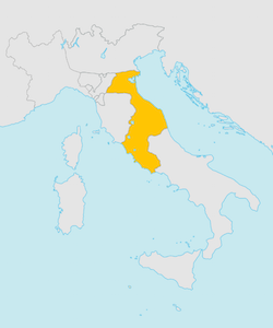 Papal States taken over by new nation Italy