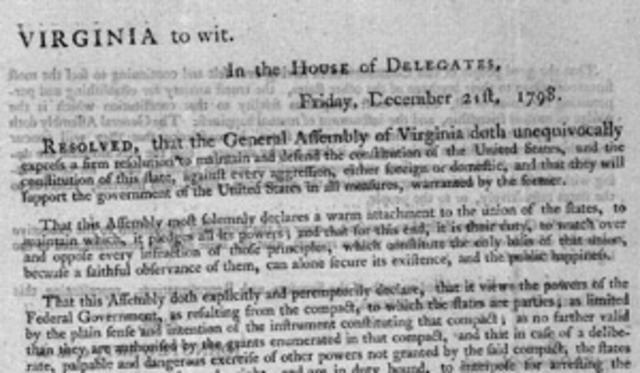 Virginia's resolution