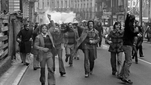 Huelga general en la Universidad de Madrid en protesta por el asesinato de Arturo Ruiz.