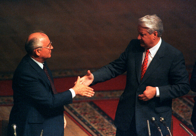 The Soviet Union disbanded (month and year only)