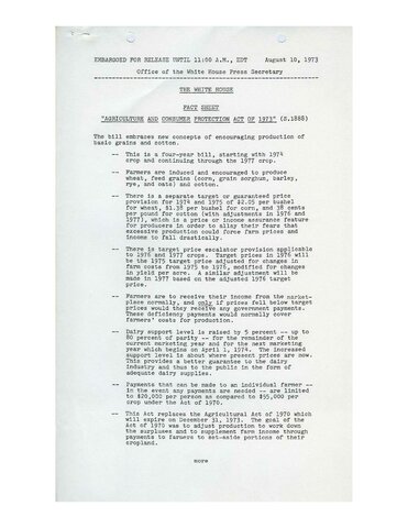 Agriculture and Consumer Protection Act of 1973