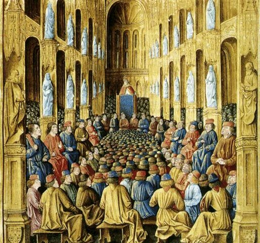 II. Orbán pápa kihirdetése a Clermont-i zsinaton