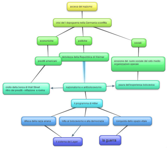 mappa ascesa nazismo
