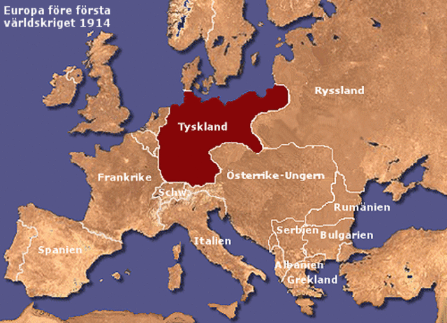 Tyskland förklarar Ryssland krig