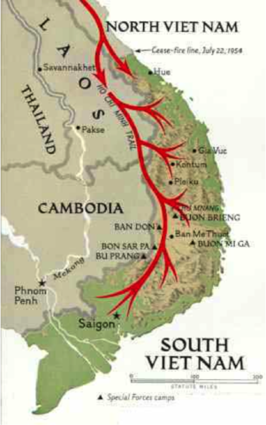 Ho Chi Minh trail was builded