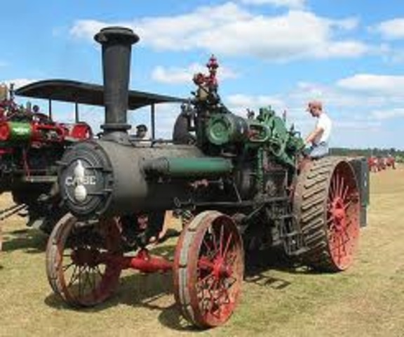 the first steam tractor came out