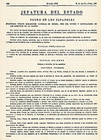 Fuero de los Españoles