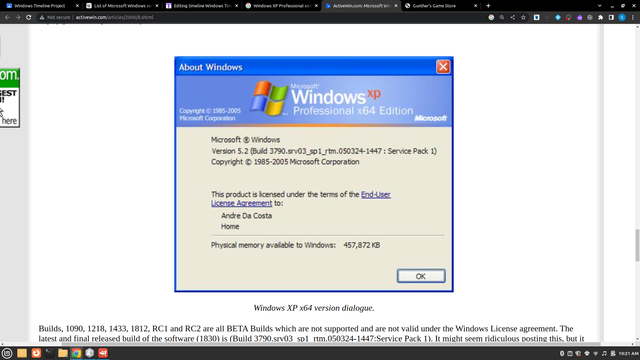 Windows XP Professional x64 Edition