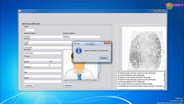 Base de datos de huellas