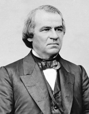 Andrew Johnson becomes President