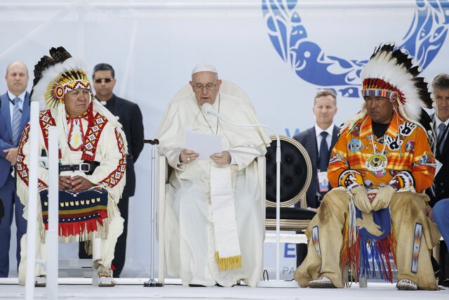 Apology to the Indigenous people from the Pope