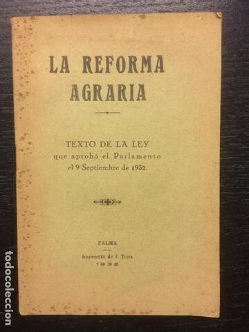 Llei de reforma agrària. Estatut d'Autonomia de Catalunya