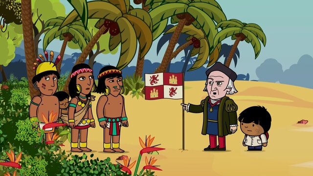 Cristóbal Colón llega a América