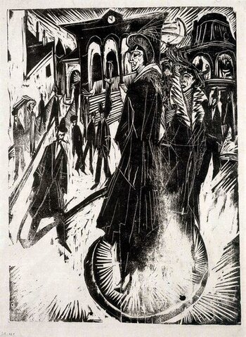 "Donne in postdamer plazt" - Kirchner