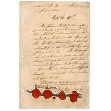 Treaty of Paris is signed where the British surrender officially making america a country