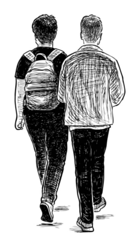 Mateo and Rufus walks - 7:17 pm