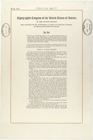 Civil rights act of 1964