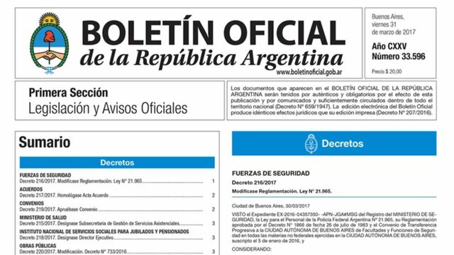 Artículo 2 de la Ley N° 11.687: "Publicacion"